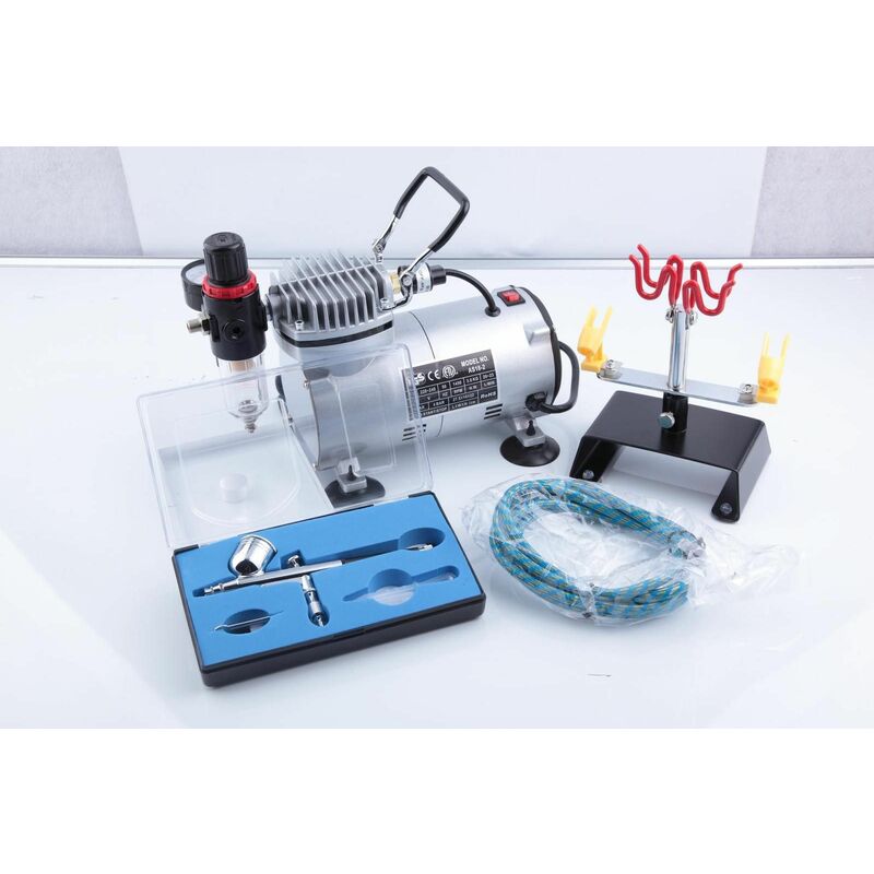 Bc-elec - TC-20K Airbrush Komplettset AS18-2 inkl. einer Sprühpistole AB-130