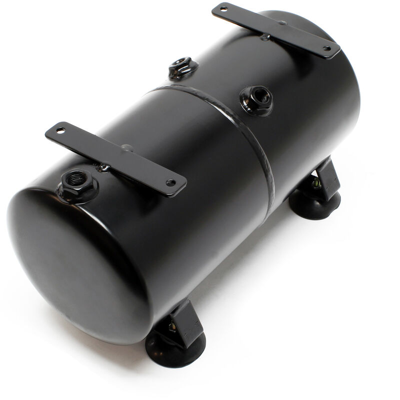 Wiltec - 3 l Drucktank für Airbrush Kompressor AS196 und AS196A, 3x 9,52 mm ig, 1x 12,91 mm ig, bis 4 bar, Druckbehälter Ersatzteil, Airbrush Zubehör