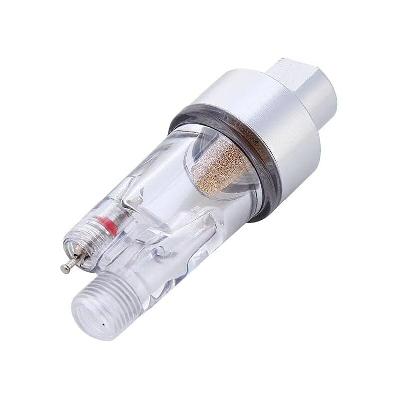 Airbrush-Wasserfalle, Mini-Inline-Luftfilter 1/8 Zoll Schlauchanschluss Feuchtigkeit für Airbrush-Spritzpistole