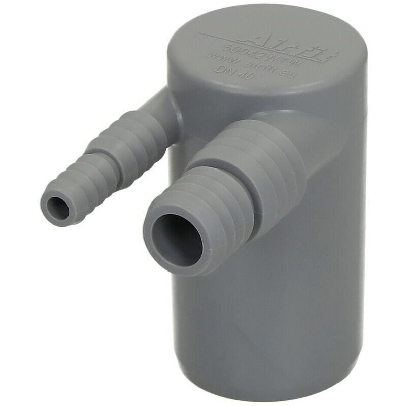 Airfit - Doppelschlauchwinkel aus pp, ø 8 - 11,5 mm und ø 14,5 - 20 mm DN40, für Waschmaschine und Kondenstrockner, 50042WTW