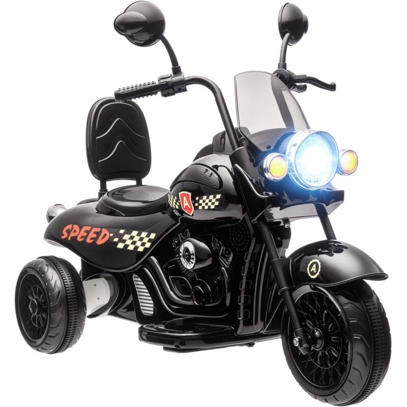 Aiyaplay - Elektro Kindermotorrad, 6V Kinder Elektro-Motorrad mit Musik, LED-Scheinwerfer, 3-5 km/h Elektromotorrad Kinderfahrzeug für 3-6 Jahre