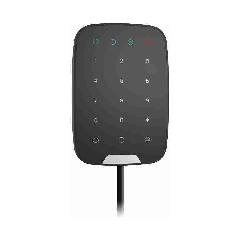 30865 – (faser-tastatur) kabelgebundene touch-tastatur mit wandmontage. schwarz - Ajax