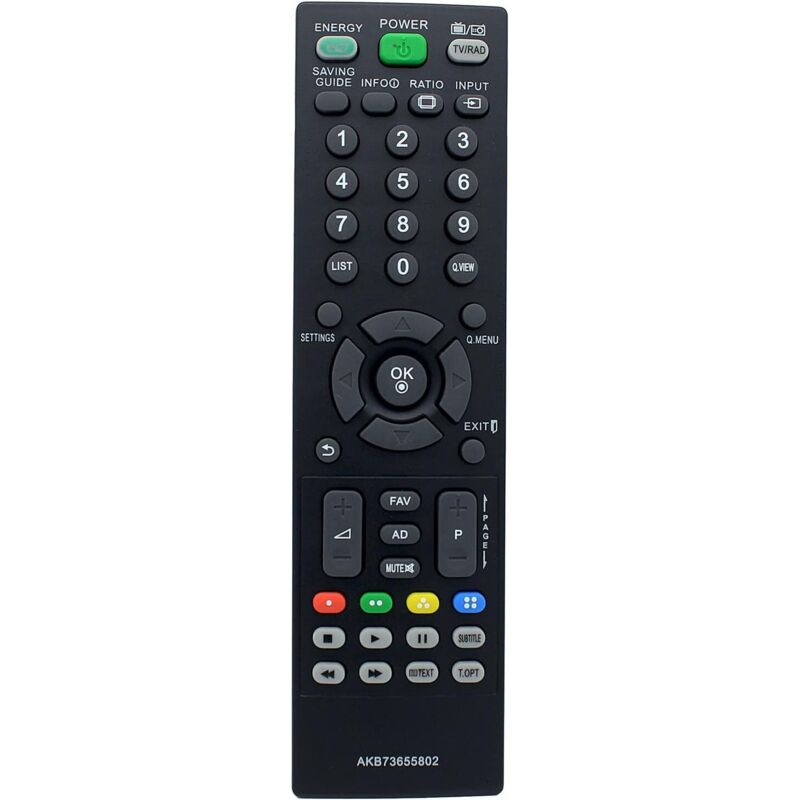 AKB73655802 Ersatzfernbedienung für LG LCD-LED-Fernseher 19LS3500 19LS3500ZA 22LS3500 26LS3500 32LS5600 32CS460 32LS3500 37LS5600 42LS3450 42LS5600