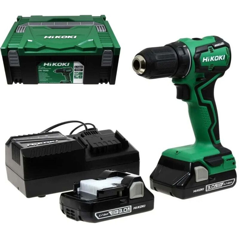[NEUWERTIG] Akkuschrauber HIKOKI 18V Li-Ion (2x 3Ah) + HIT-SYSTEM Koffer DS18DDWQZ