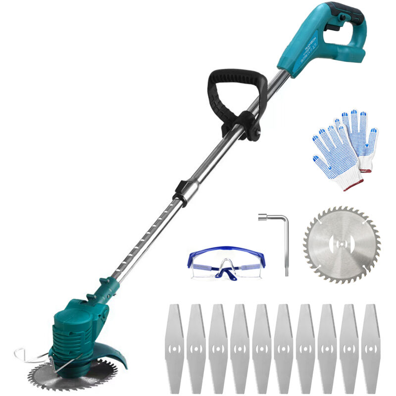 Akku-Fadenschneider, 30-mm-Elektro-Rasentrimmer, Rasentrimmer mit Klingensätzen, (ohne Batterie), kompatibel mit Makita-Akku