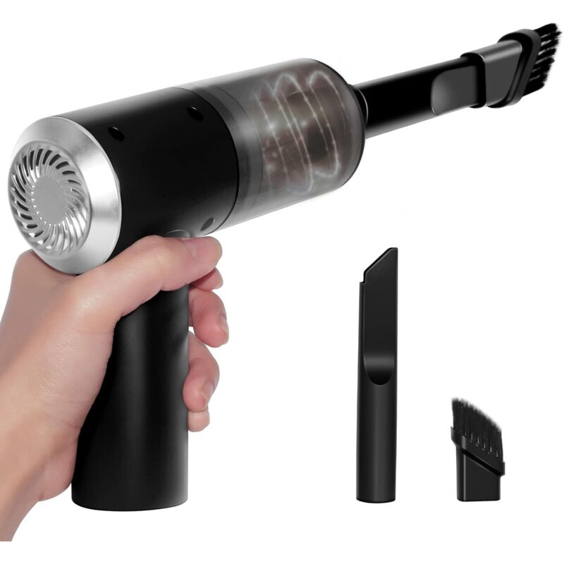 Kabelloser Handstaubsauger (310 g), Mini-Autostaubsauger, Handstaubsauger mit LED-Licht, Tischstaubsauger für Auto und Tisch