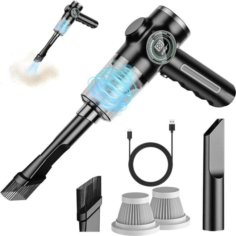 Akku-Handstaubsauger, Mini-Staubsauger (290.000 Pa), 2-in-1-Autostaubsauger, tragbarer Staubsauger, Tischstaubsauger, Staubsauger für Tierhaare,