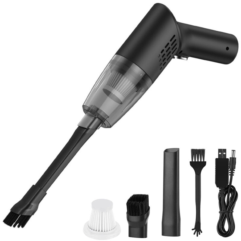 Akku-Handstaubsauger mit 6000 Pa, 120-W-Autostaubsauger mit starker Saugkraft, kleiner und praktischer Akku-Staubsauger, Nass-/Trocken-Handstaubsauger