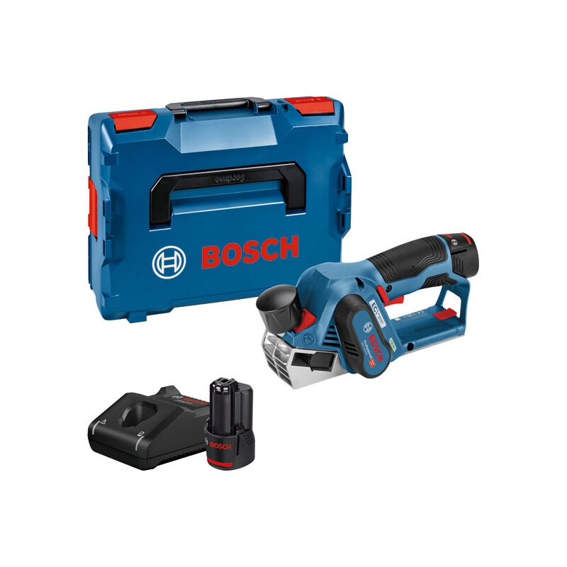 Bosch Professional - Bosch Akku-Hobel gho 12V-20 mit 2x 3,0 Ah Akkus + Ladegerät in L-Boxx Gr. 2