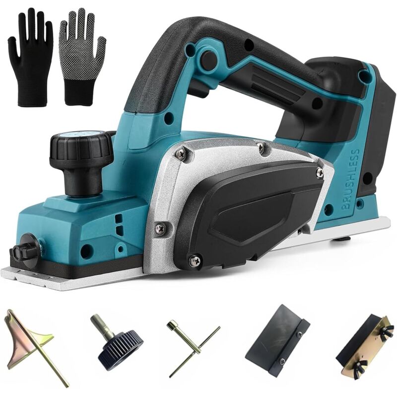 Akku-Hobelmaschine kompatibel mit Makita 18V-Akku, professionelle 18V-Akku-Hobelmaschine, Handhobelmaschine, Elektrohobelmaschine,