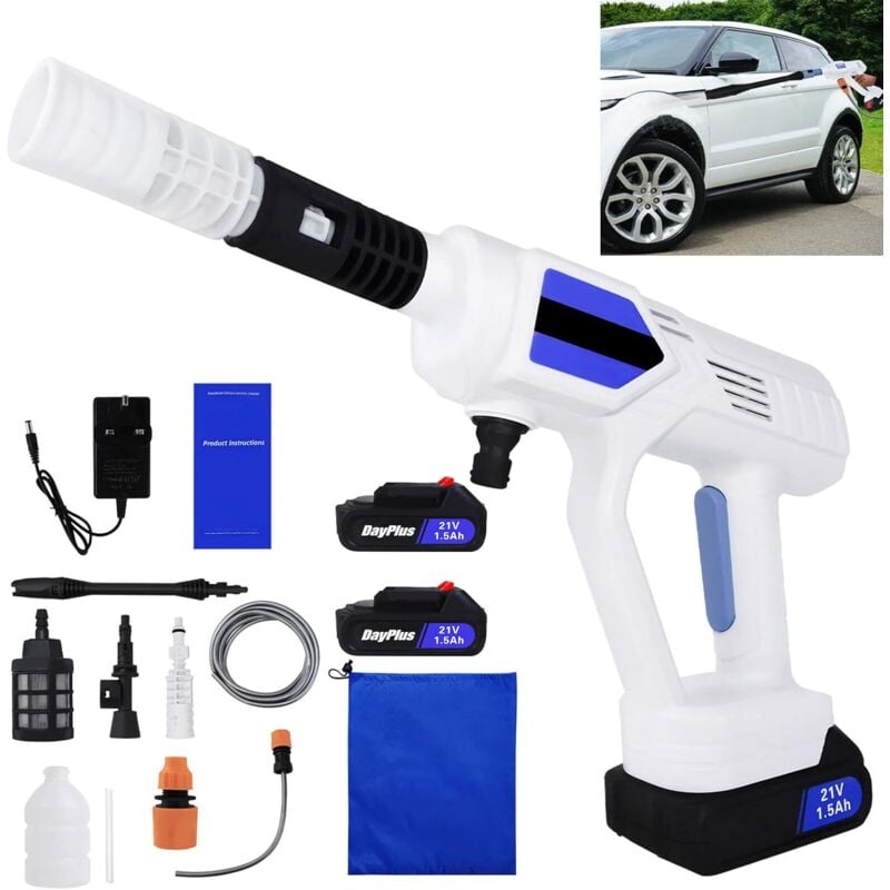 Akku-Hochdruckreiniger Tragbare Hochdruckreiniger-Pistole Mobiler mit 2pcs Li-Ion Batterien