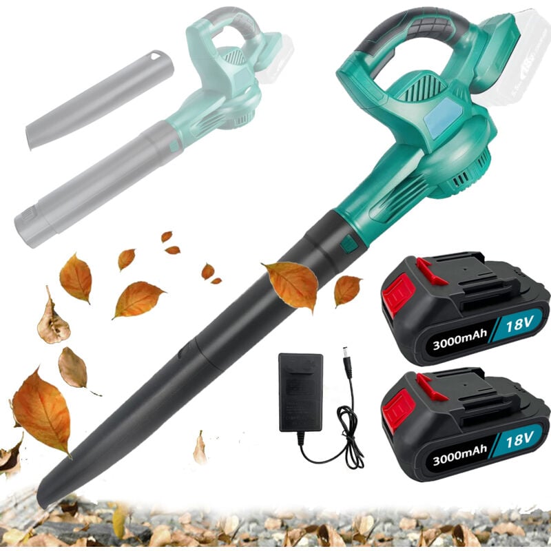 Akku-Kettensäge, 12-Zoll-Akku-Elektro-Kettensäge, automatischer Öler, Holzschneider mit 2 x 5,5 A Akku + Ladegerät , kompatibel mit Makita-Akku