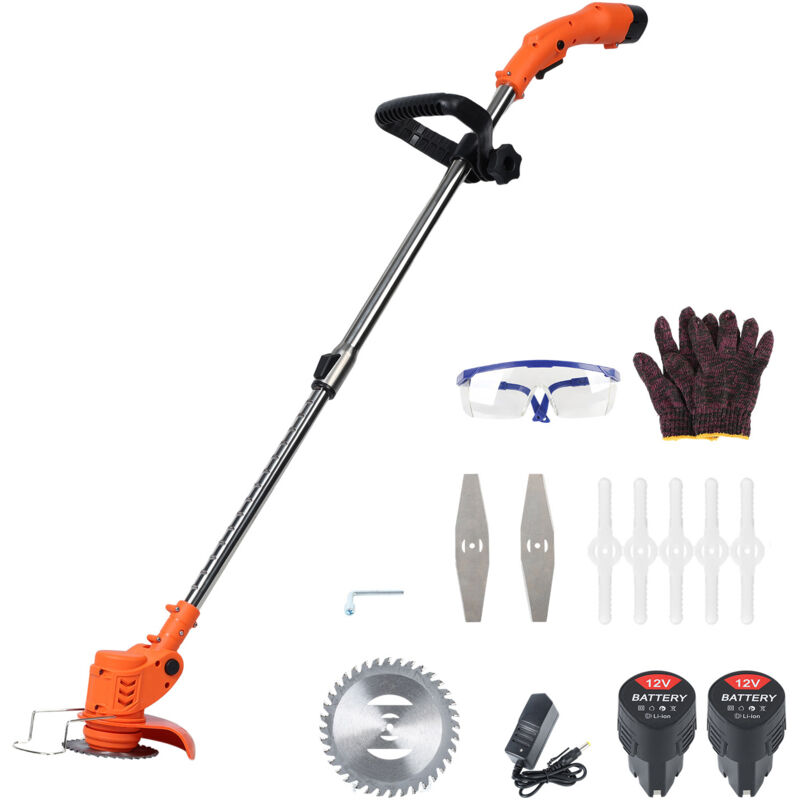 Akku-Rasentrimmer, Akku-Motorsense, 12V, 2000mAh,Zubehör für Rasentrimmer