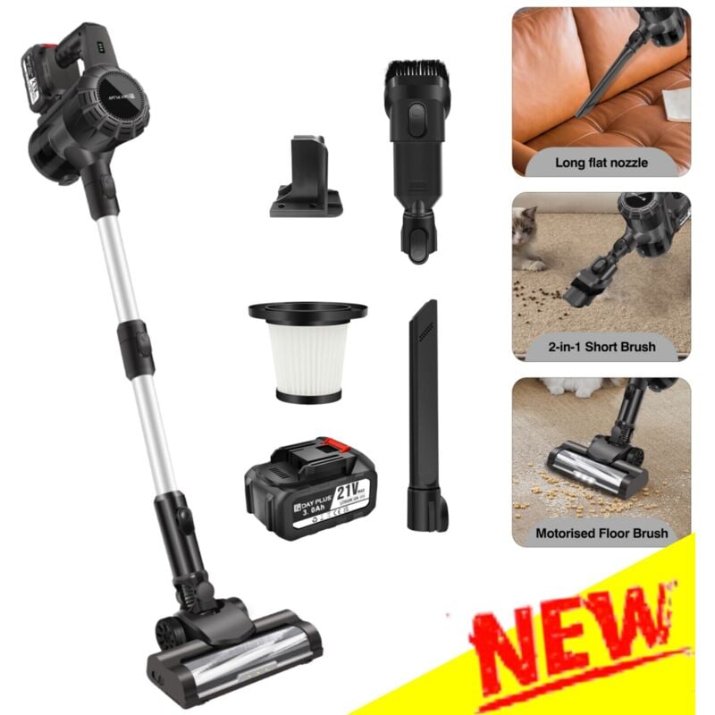 Akku Staubsauger Beutellos Bodenstaubsauger Stiel Sauger Handstaubsauger Zubehör