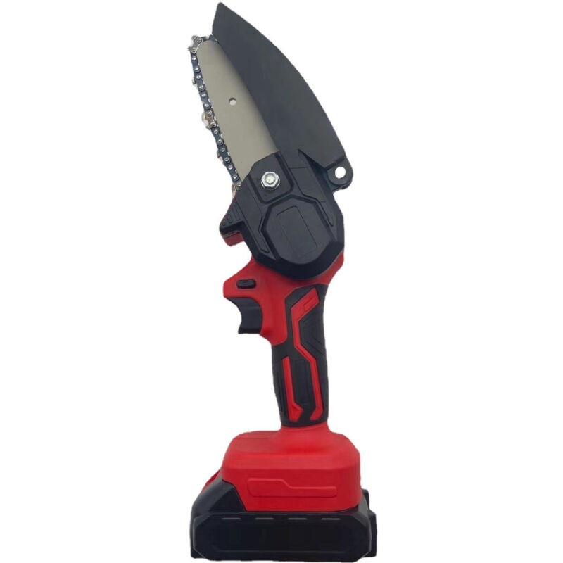 ZVD - 4-Zoll-Akku-Mini-Kettensäge mit Ladegerät und 1 Akku zum Holzschneiden und Astschneiden