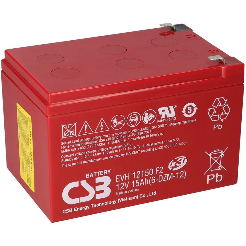 Multipower - Akkusatz für Mach1 48V Akkupack Elektro Scooter 4X 12Volt 15Ah csb Akku