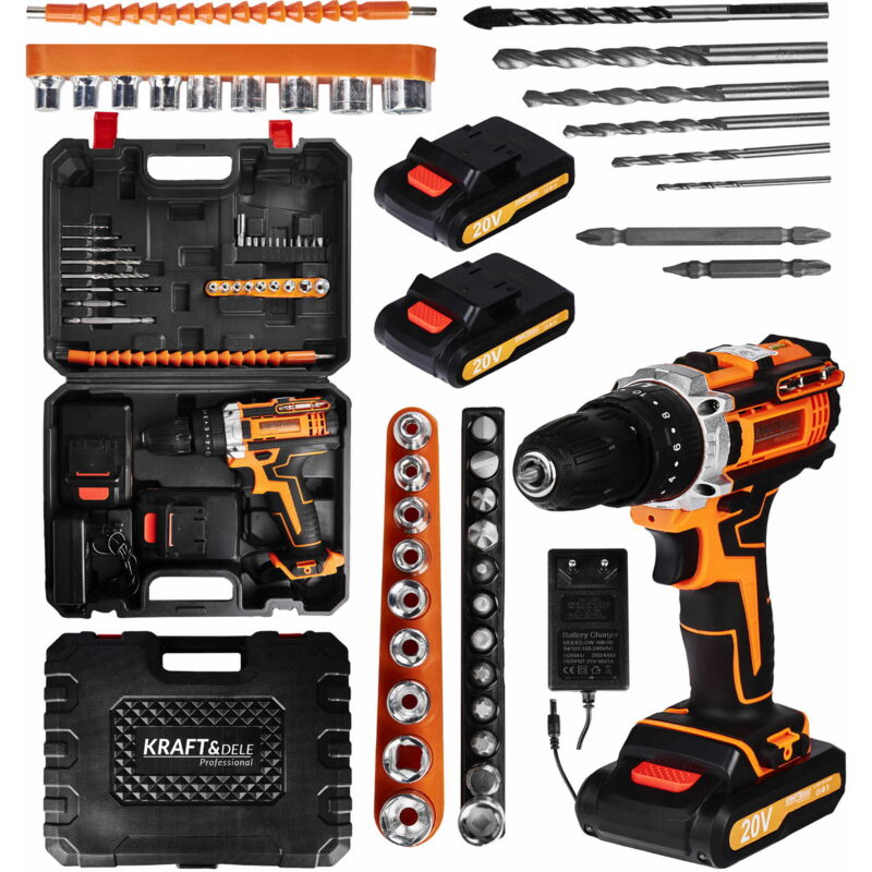 AKKUSCHRAUBER MIT ZUBEHÖR 2Ah KD3086