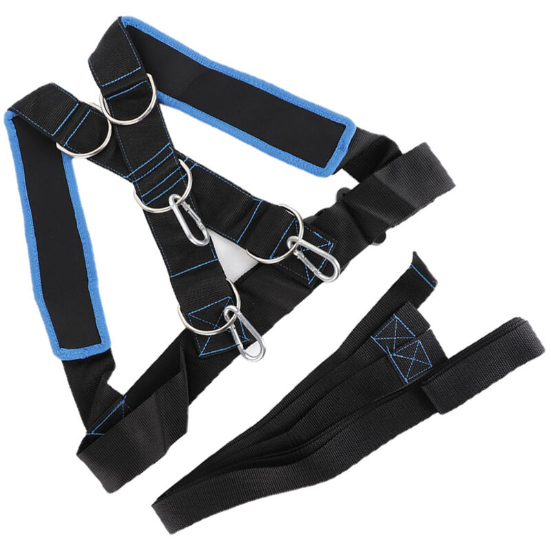 Akozon Speed Bodybuilding, Fitness Resistance Harness Widerstandsgürtel Schlitten Schulterzug Widerstandsband Gürtel Sportgeräte