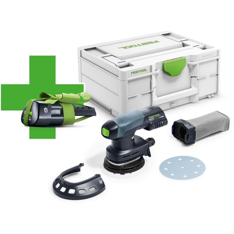 Etsc 125-Basic-ERGO Akku Exzenterschleifer 18 v 125 mm Brushless ( 577030 ) + 1x Akku 3,0 Ah + Systainer - ohne Ladegerät - Festool
