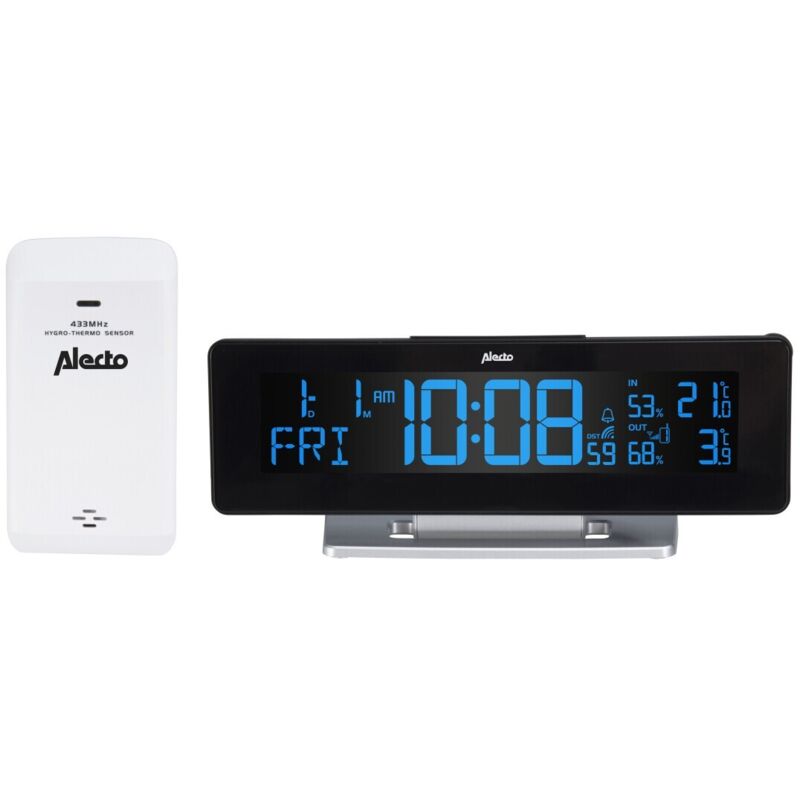 Alecto Digitaler Wecker mit Wetterstation