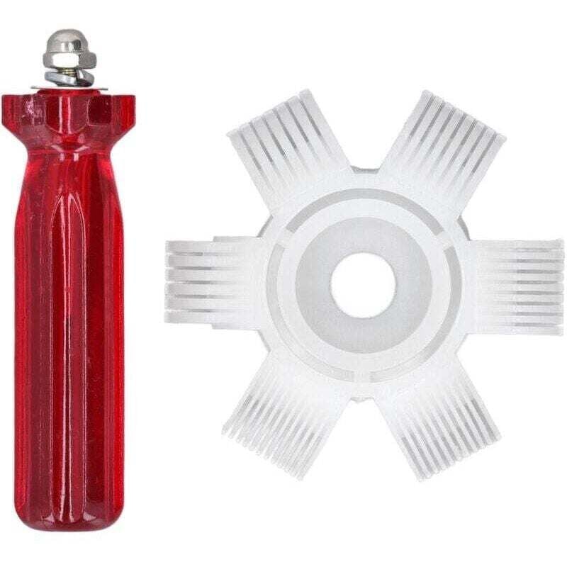 Alisador de aletas de dedensador de air condicionado 6 in 1, Strafe de aletas de dedensador de air condicionado 6 in 1, Strafe de aletas de air