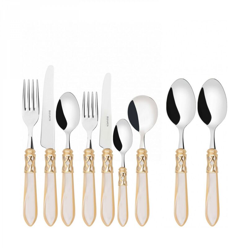 ALLADIN Golden Iron, Set 44 Besteck, Box Gallery, Casa Bugatti