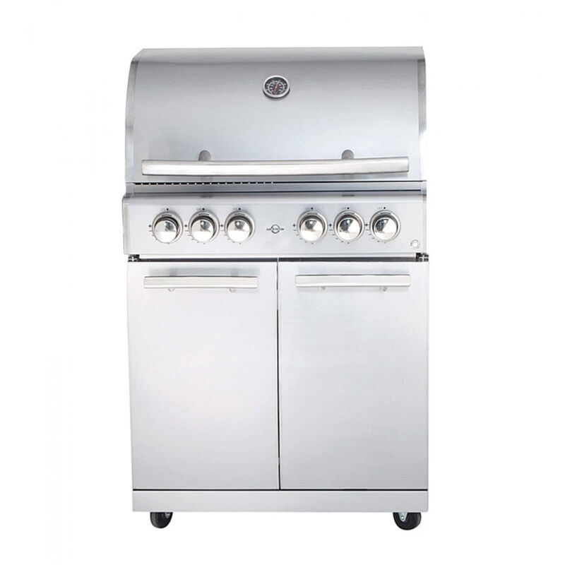 Allgrill Gasgrill chef l Edelstahl Modular Grundmodell 4 Brenner, Backburner (500904)