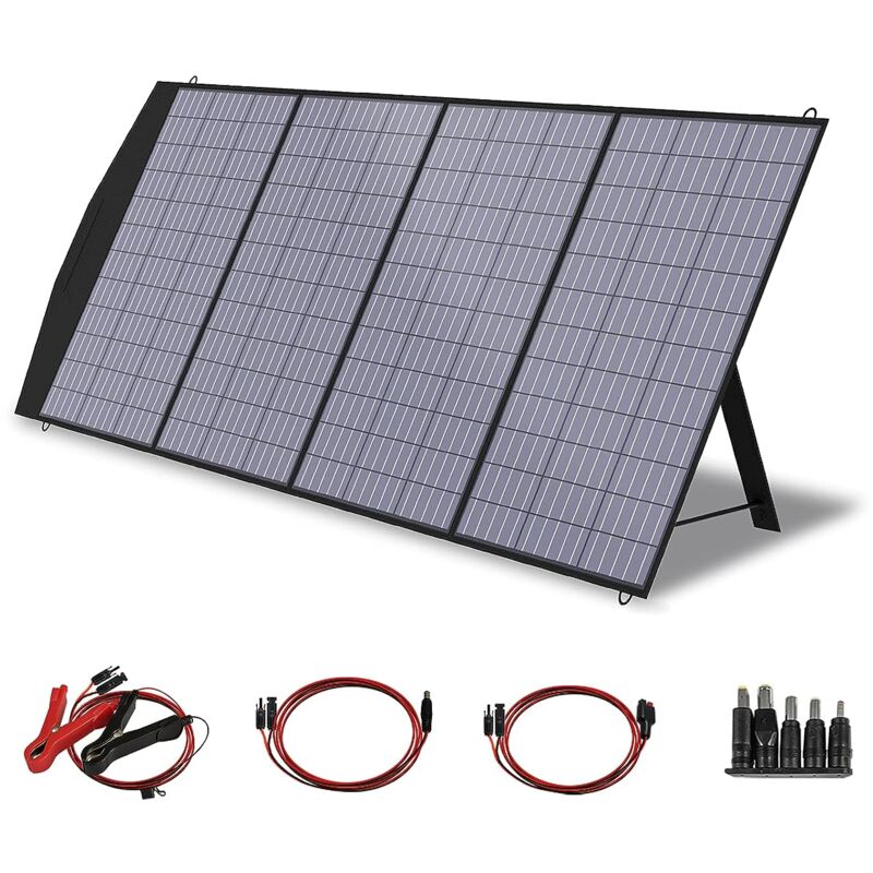 Faltbares Solarpanel 200W Solarmodul Solarladegerät Speziell us Solarzelle mit MC-4 Ausgang für Tragbare Powerstation Solargenerator Camping