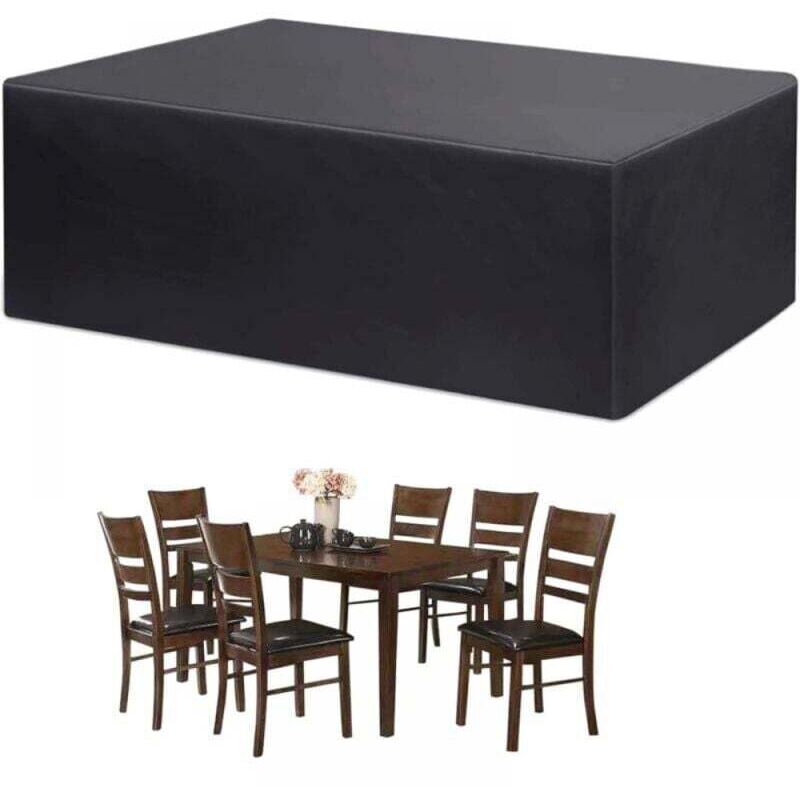 ALOVEZ Gartenmöbel-Abdeckung, Gartentisch-Abdeckung, Schutzplane, Gartenmöbel-Schutzhülle, strapazierfähiger, wasserdichter Outdoor-Möbelschutz, 210D