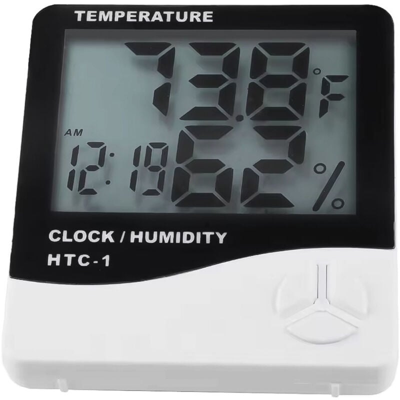 ALOVEZ HTC-1/HTC-2 Elektronisches Thermometer-Hygrometer – Set mit 3 Geräten mit extragroßem LCD-Bildschirm für den Innenbereich