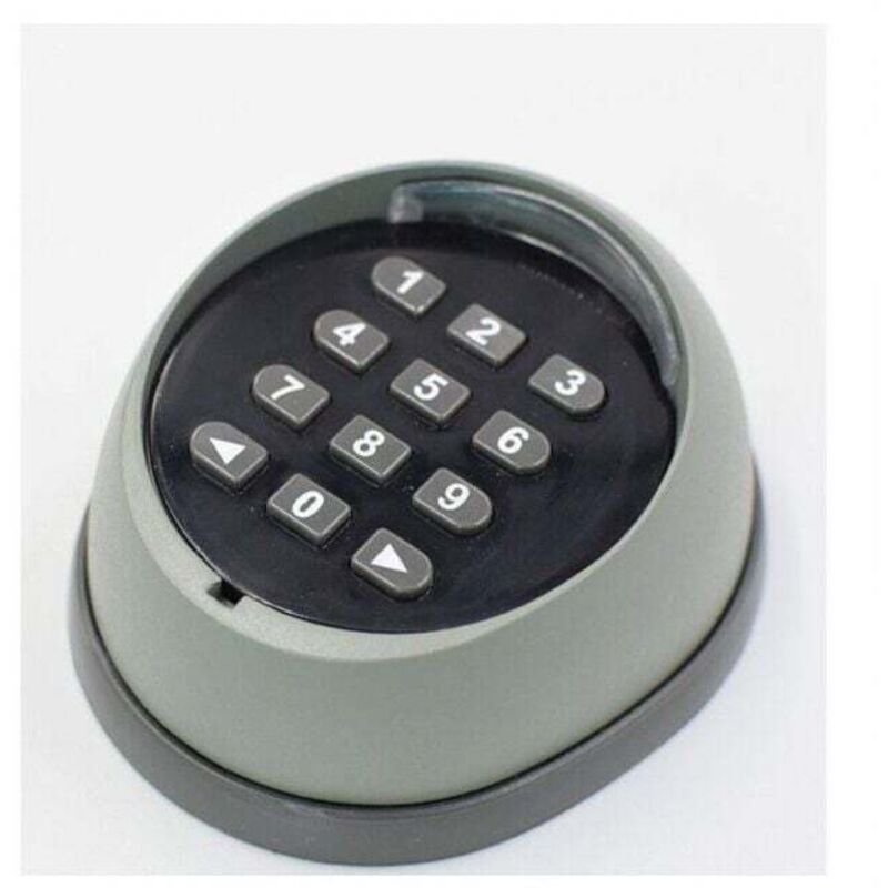 ALOVEZ Metalltastatur für Toröffner, 433 MHz Rolling Code-Tastatur, hochwertige Tastatur zur Zugangskontrolle von Garagentoren, Schwarz und Grau