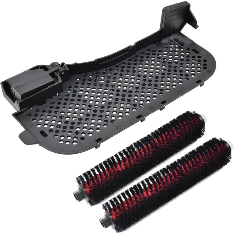 Roboter-Staubsauger-Basisstation mit Filter und Bürste, kompatibel mit Roborock S8 Pro Ultra Staubsauger-Ersatzzubehör (1 Filter + 2 Bürsten) - Alovez