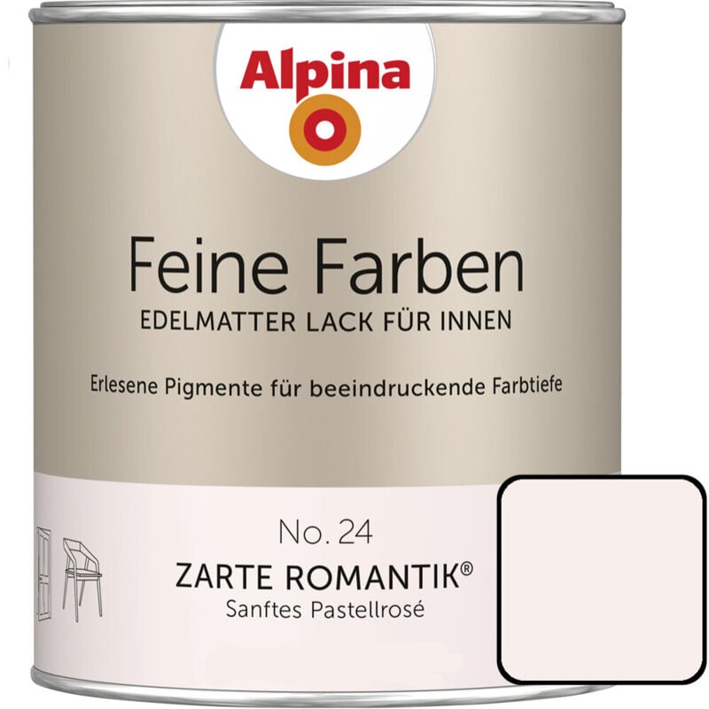 Alpina Feine Farben Lack No. 24 Zarte Romantik pastellrosé edelmatt 750 ml Buntlacke