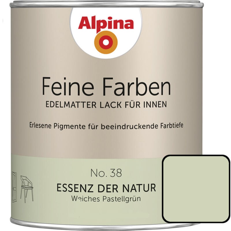 Alpina Feine Farben Lack No. 38 Essenz der Natur pastellgrün edelmatt 750 ml Buntlacke