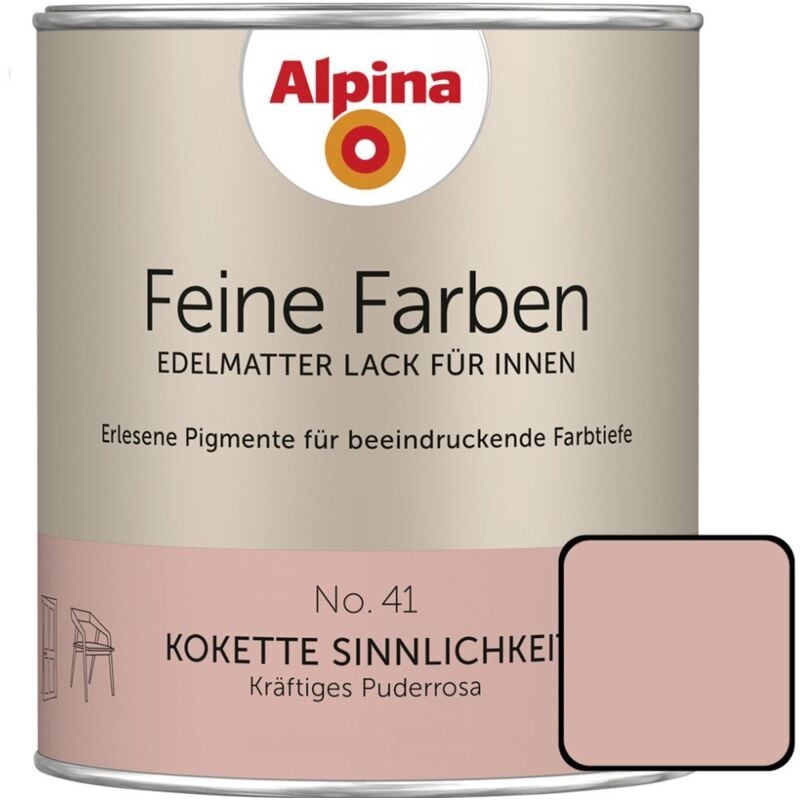 Feine Farben Lack No. 41 Kokette Sinnlichkeit puderrosa edelmatt 750 ml Buntlacke - Alpina