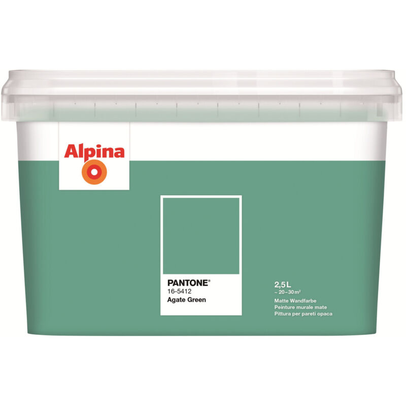 Alpina Wandfarbe Pantone matt agate green 2,5 L Wandfarbe