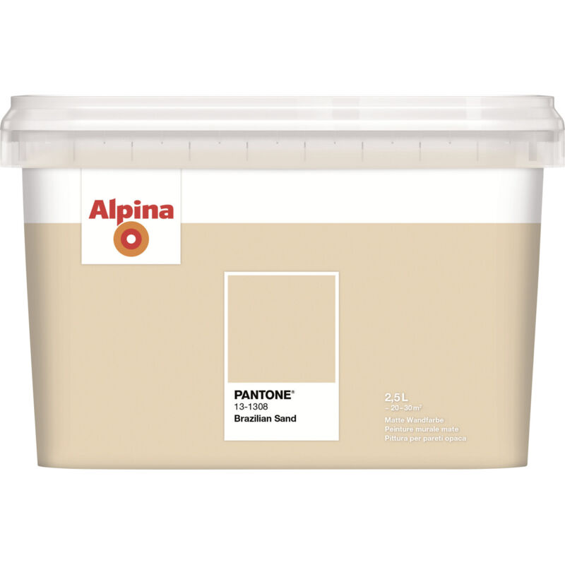 Alpina Wandfarbe Pantone matt brazilian sand 2,5 L Wandfarbe