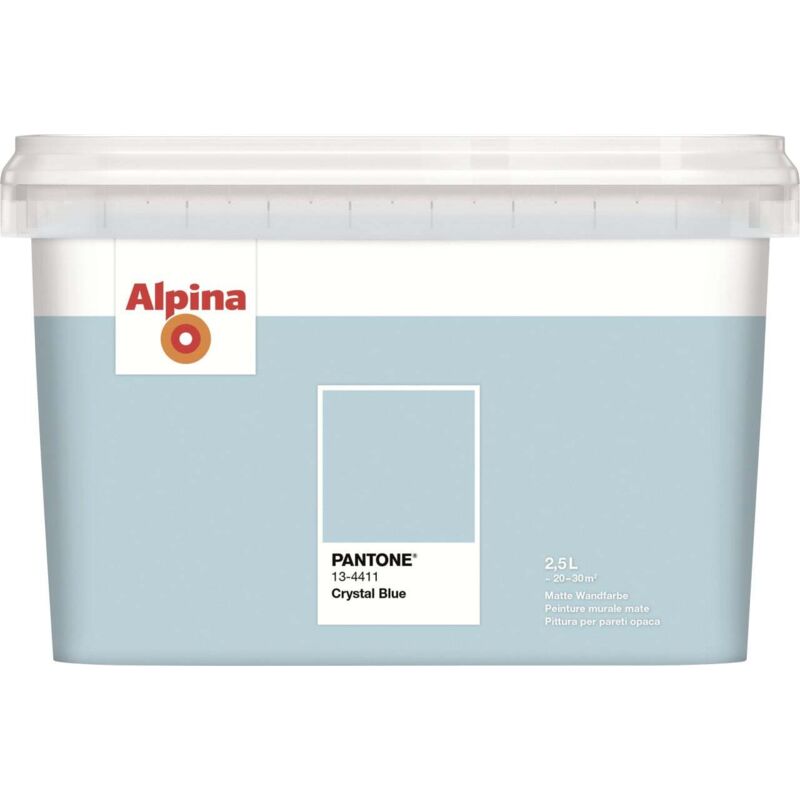 Alpina Wandfarbe Pantone matt crystal blue 2,5 L Wandfarbe