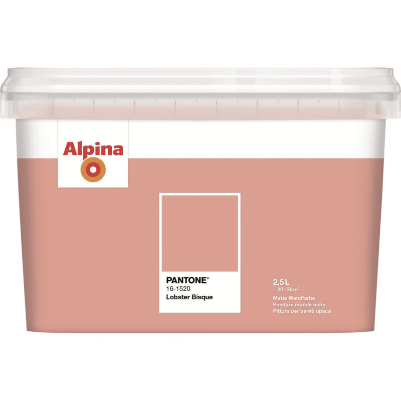 Alpina Wandfarbe Pantone matt lobster bisque 2,5 L Wandfarbe