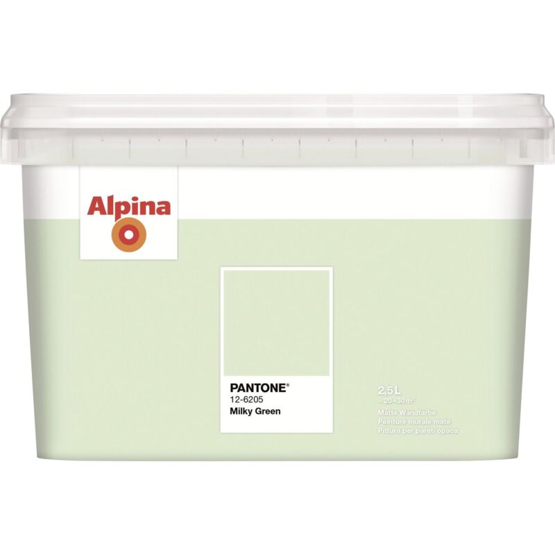 Alpina Wandfarbe Pantone matt milky green 2,5 L Wandfarbe
