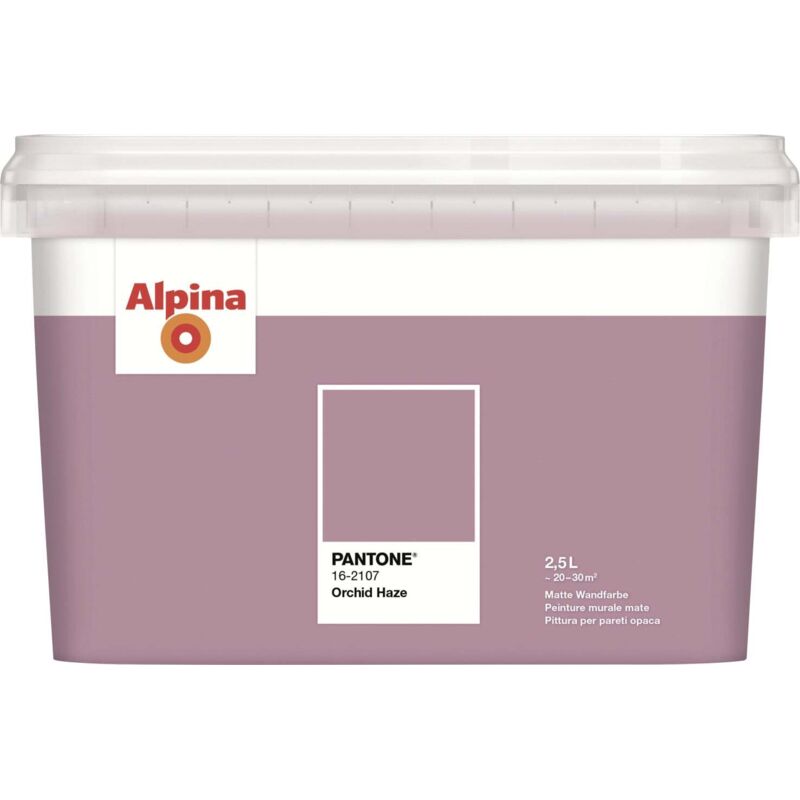 Alpina Wandfarbe Pantone matt orchid haze 2,5 L Wandfarbe