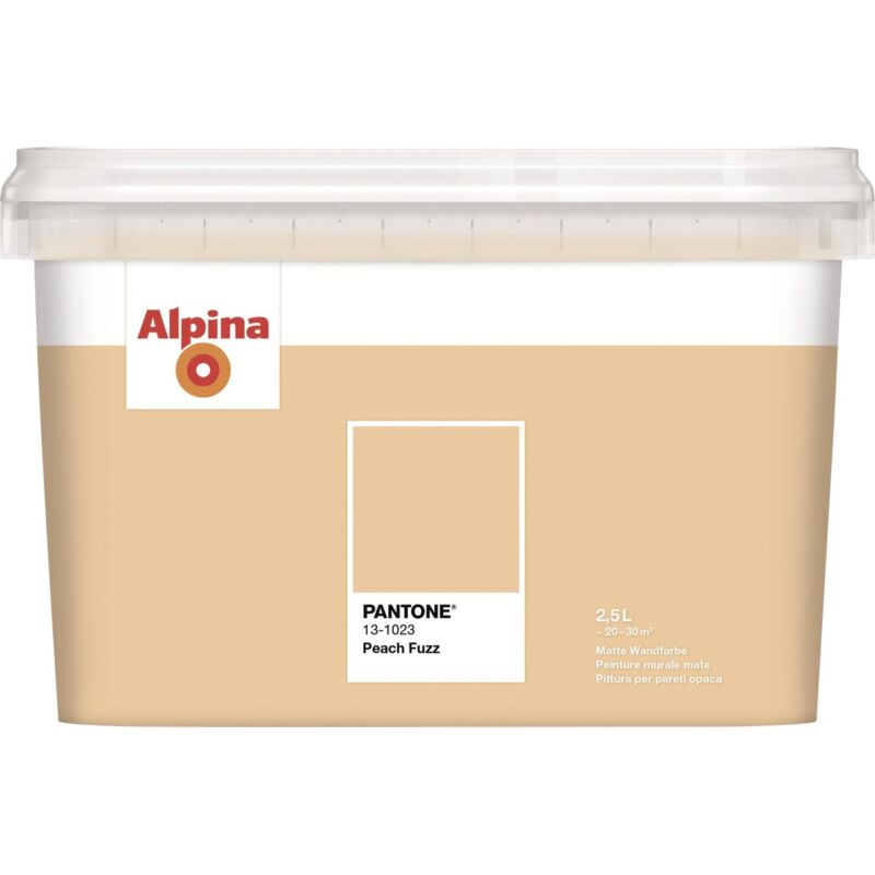 Alpina Wandfarbe Pantone matt peach fuzz 2,5 L Wandfarbe