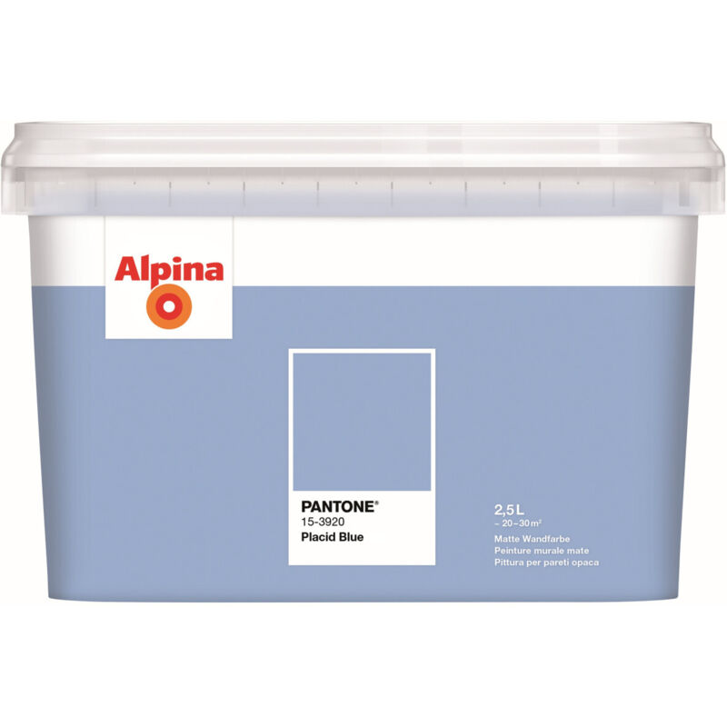 Alpina Wandfarbe Pantone matt placid blue 2,5 L Wandfarbe