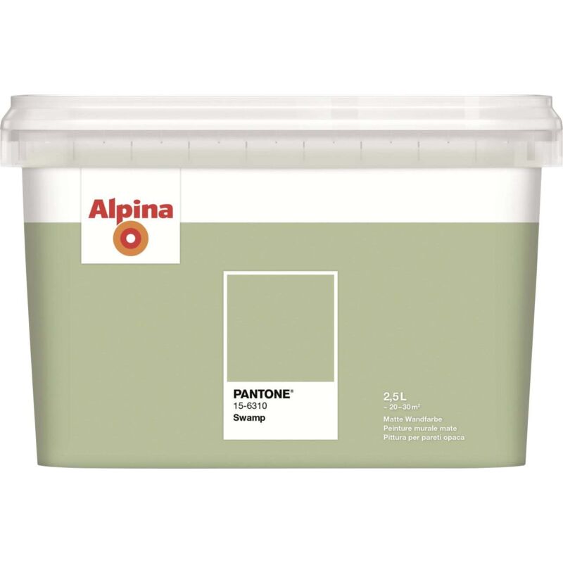 Alpina Wandfarbe Pantone matt swamp 2,5 L Wandfarbe