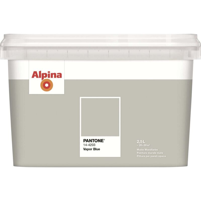 Alpina Wandfarbe Pantone matt vapor blue 2,5 L Wandfarbe