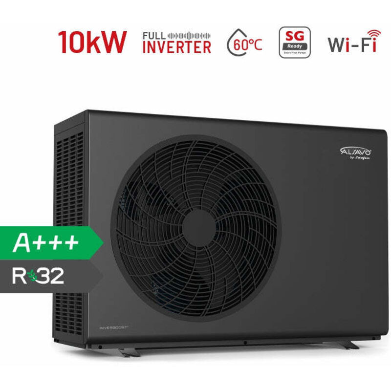 ALSAVO Luftquellen-Wärmepumpe Monoblock - 10kW - Einzel - Inverboost Multifunktional/Warmwasserbereitung