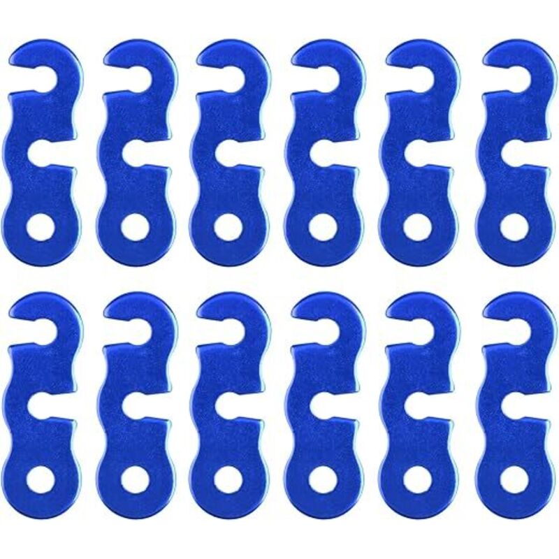 Aluminiumlegierung Guyline Zeltleinenspanner Zeltzubehör Cord Adjuster Zelt Spanner Seil Teller Seilspanner für Zelt Wandern Camping,blau
