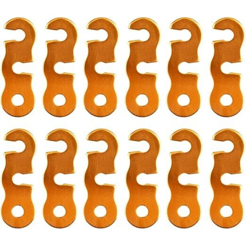 Aluminiumlegierung Guyline Zeltleinenspanner Zeltzubehör Cord Adjuster Zelt Spanner Seil Teller Seilspanner für Zelt Wandern Camping,golden