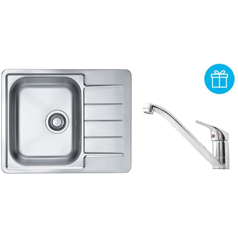 Sets - Spüle-Set Line 110 und Armatur Riviera + Geschenk, chrom SETA741 - Alveus