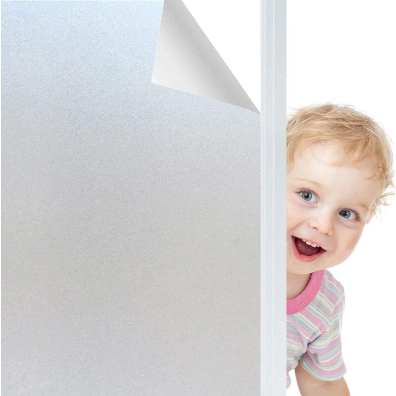 Anti-Peek-Fensterfolie, blickdicht, elektrostatische Fensterfolie für Privatsphäre, Glasfenster, Büro, Zuhause, Badezimmer, Schlafzimmer, Küche (60 x